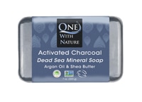 One With Nature Dead Sea Mineral Bar Soap Activated Charcoal