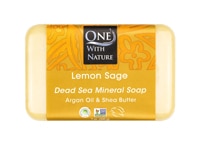 One With Nature Dead Sea Mineral Bar Soap Lemon Sage