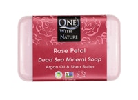 One With Nature Dead Sea Mineral Bar Soap Rose Petal