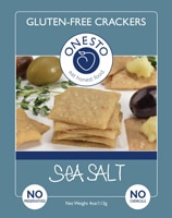 Onesto Gluten-Free Crackers Sea Salt