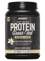 Onnit Grass Fed Whey Isolate Protein - 30 Serving Tub Vanilla