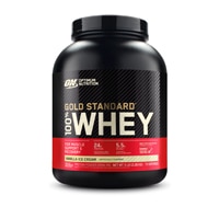 Optimum Nutrition Gold Standard 100% Whey Protein Powder For Muscle Support and Recovery Vanilla Ice Cream