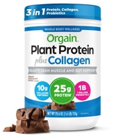 Orgain 25g Plant Protein + Collagen Creamy Chocolate Fudge