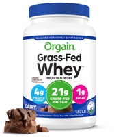 Orgain Grass Fed 21g Whey Protein Powder-Pasture Raised Non-GMO Creamy Chocolate Fudge