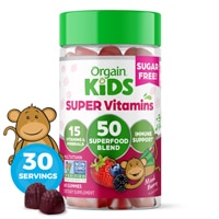 Orgain Kids Super Multivitamin Non-GMO Gummies Mixed Berry