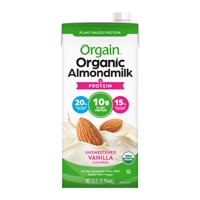 Orgain Organic 10g Plant Based Protein Almondmilk Unsweetened Vanilla