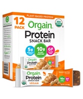 Orgain Organic Plant Based Protein Snack Bar Peanut Butter