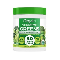Orgain Organic Supreme Greens Powder Green Apple