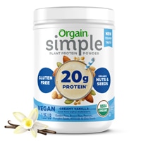 Orgain Simple Organic Plant Protein Powder Vanilla