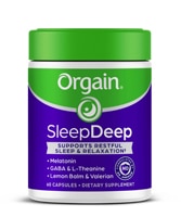 Orgain SleepDeep Supplement - 3mg Melatonin - L-Theanine & Magnesium