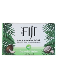 Organic Fiji Face & Body Coconut Oil Bar Soap Cucumber Melon