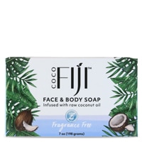 Organic Fiji Face & Body Coconut Oil Bar Soap Fragrance Free