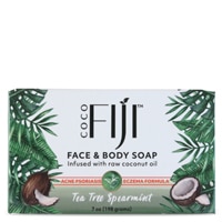 Organic Fiji Face & Body Coconut Oil Bar Soap Tea Tree Spearmint