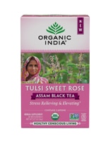 Organic India Tulsi Sweet Rose Assam Black Tea