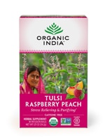 Organic India Tulsi Tea Raspberry Peach