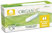 Organyc Tampons Regular Cotton without Applicator