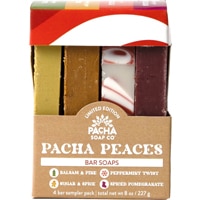 Pacha Soap Co Holiday Bar Soap Gift Set - 4 Bars - Pacha Peaces Variety