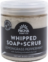 Pacha Soap Co Whipped Soap + Scrub - Lemongrass Peppermint