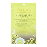 Pacifica Super Green Detox Kale & Charcoal Detox Facial Sheet Mask