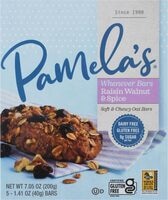 Pamela's Products Gluten Free Whenever Bars Raisin Walnut & Spice