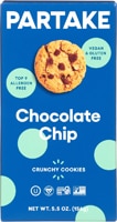 Partake Foods Gluten Free Vegan Crunchy Cookies Chocolate Chip