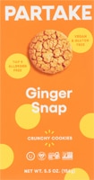 Partake Foods Gluten Free Vegan Crunchy Cookies Ginger Snap