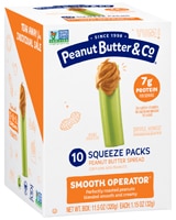 Peanut Butter & Co Vegan Gluten Free Peanut Butter Squeeze Packs Smooth Operator