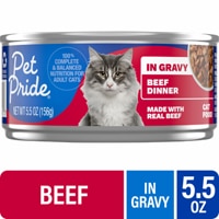 Pet Pride Adult Wet Cat Food Beef Dinner in Gravy