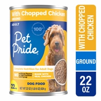 Pet Pride Adult Wet Dog Food Chopped Chicken Ground