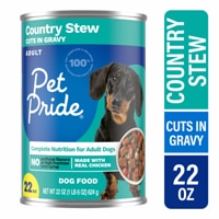 Pet Pride Adult Wet Dog Food Country Stew Cuts in Gravy