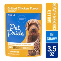Pet Pride Adult Wet Dog Food Grilled Chicken Flavor in Gravy