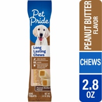 Pet Pride Dog Chew Treats Rawhide Free Peanut Butter