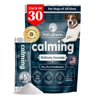 PetCultures Dog Calming Tribiotic Formula Pre Pro Postbiotics L-Theanine & L-Tryptophan