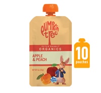 Peter Rabbit Organics Baby Food + Kids Snack Fruit Puree Apple & Peach