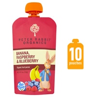 Peter Rabbit Organics Organic Fruit Puree Banana Raspberry Blueberry