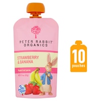 Peter Rabbit Organics Organic Fruit Puree Strawberry & Banana