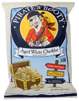 Pirate's Booty Rice and Corn Puffs Aged White Cheddar