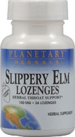 Planetary Herbals Slippery Elm Lozenges Strawberry