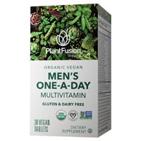 PlantFusion Men's Organic One-A-Day Multivitamin Whole Food Blend