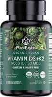 PlantFusion Organic Vitamin D3 + K2 5,000 IU-50 mcg