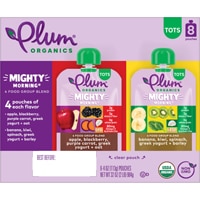 Plum Organics Food Group Toddler Mighty Morning Variety Pack