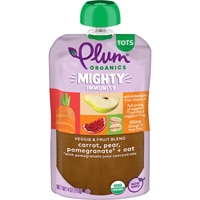Plum Organics Mighty Immunity 12+ Months Carrot Pear Pomegranate + Oats