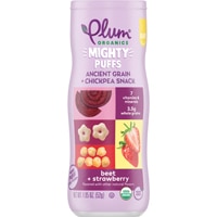 Plum Organics Mighty Puffs Baby Snacks 9+ Months Beet + Strawberry