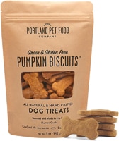 Portland Pet Food Dog Treats All Natural Grain & Gluten Free Biscuits Pumpkin