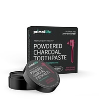 Primal Life Organics Powdered Charcoal Toothpaste with Nano-Hydroxyapatite Whitening Peppermint