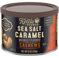 Private Selection Kettle Cooked Cashews Sea Salt Caramel