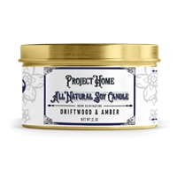 Project Home Pet Odor Fighting Soy Candle - Driftwood & Amber