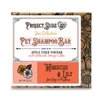 Project Sudz Dog & Cat Spa Collection Bar Shampoo Hibiscus & Lily