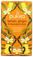 Pukka Organic Lemon Ginger & Manuka Honey Herbal Tea Bags