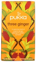 Pukka Organic Three Ginger Tea with Galangal & Turmeric Herbal Tea Bags